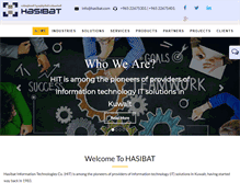 Tablet Screenshot of hasibat.com